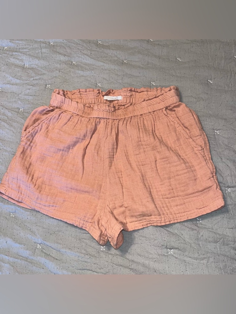 O'Neill High-Waist Gauze Shorts - Peach